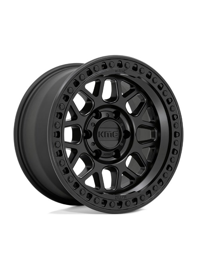 كي ام سي KM549 جي آر إس (GRS) 17×9 6×139.7 ET18 CB106.1 أسود ساتان - Image 1